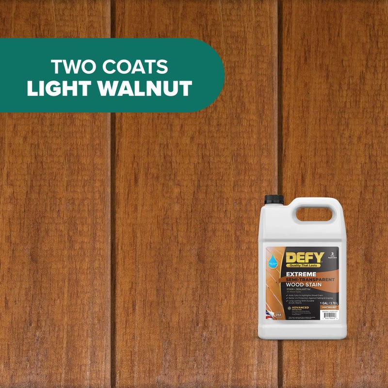 Defy Extreme Wood Stain Light Walnut 1-gallon - Image 3